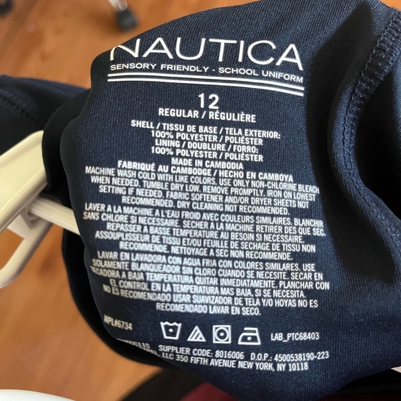 NWT, Nautica Girls School Uniform Sensory-Friendly Pleated Scooter Skirt - Picture 7 of 7